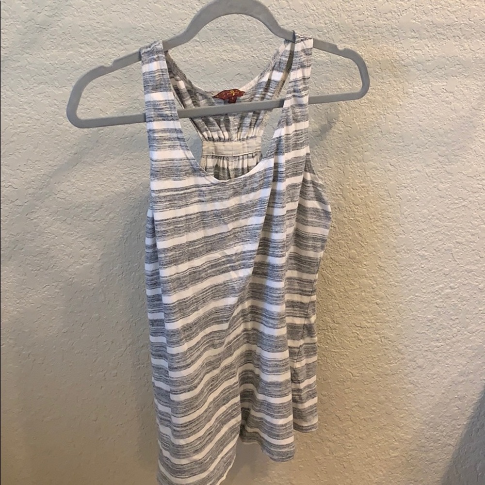7 for All Mankind cotton stripe tank